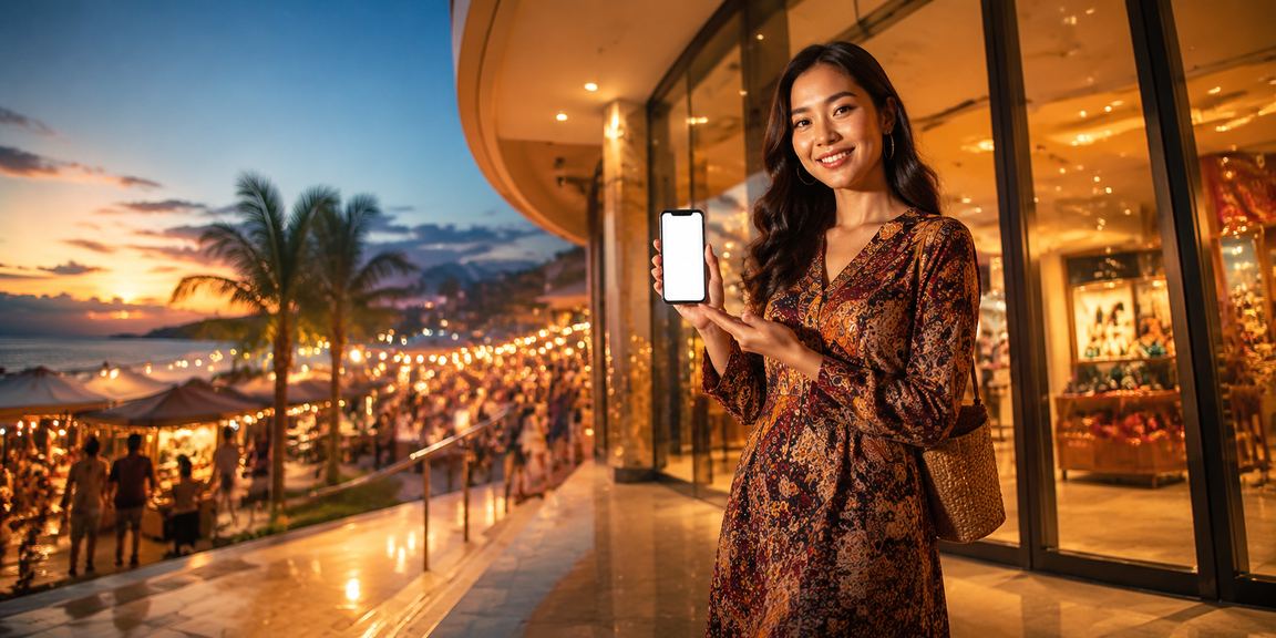 Aplikasi kasino mudah alih rm35 dengan rekaan batik Malaysia dipaparkan pada telefon pintar