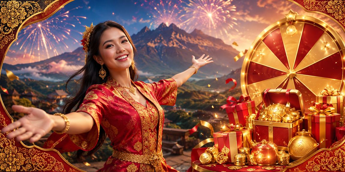 Permainan roulette dengan corak batik Sabah